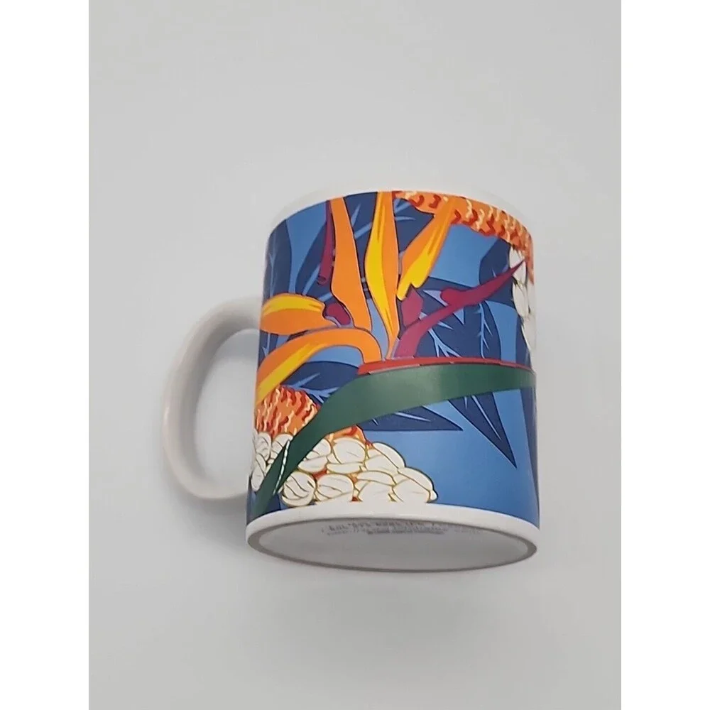 Vintage Island Heritage Hilo Hattie Hawaii Bird of Paradise Pikake Coffee Mug